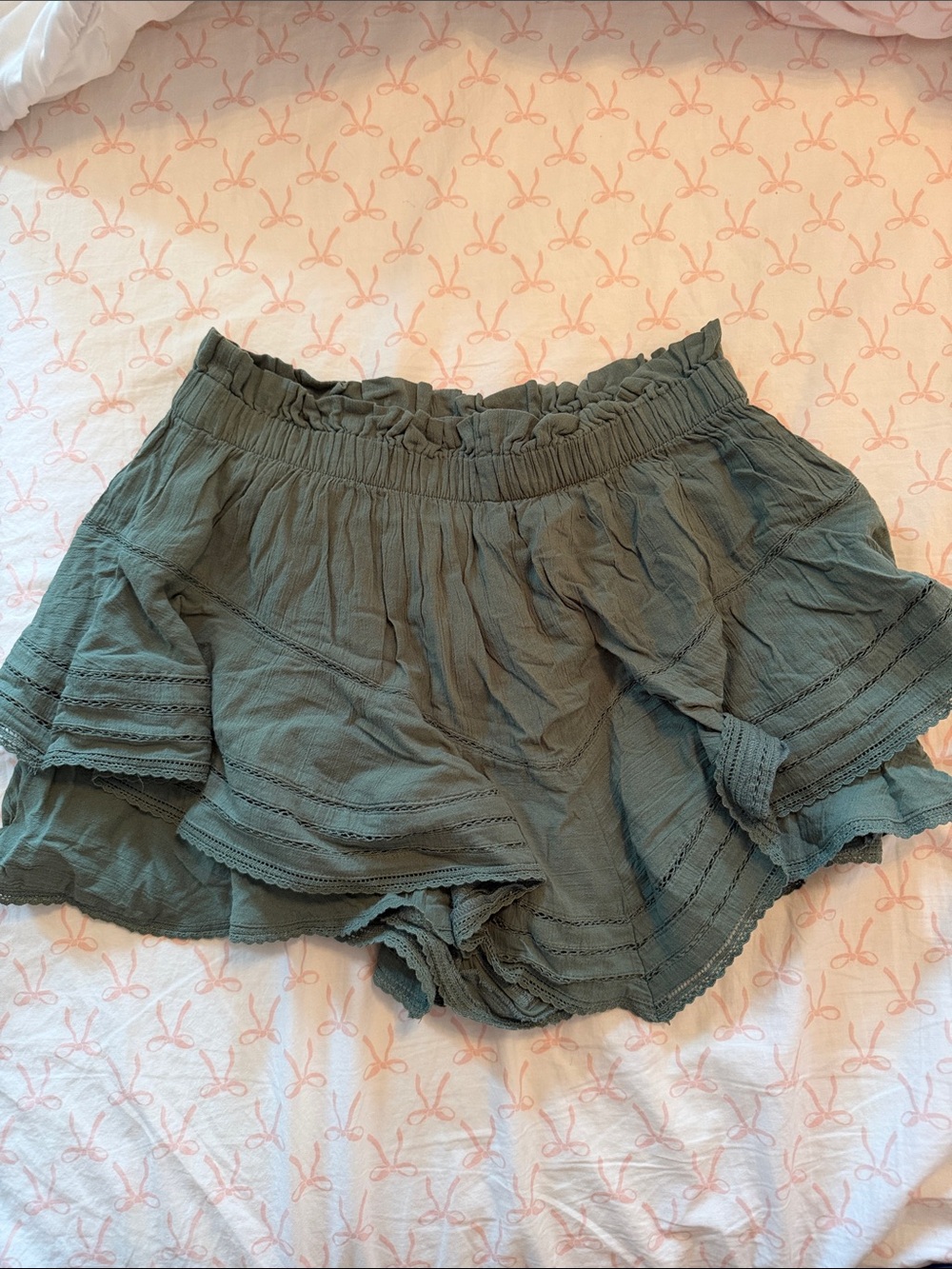 Army Green Aerie Mini Skirt